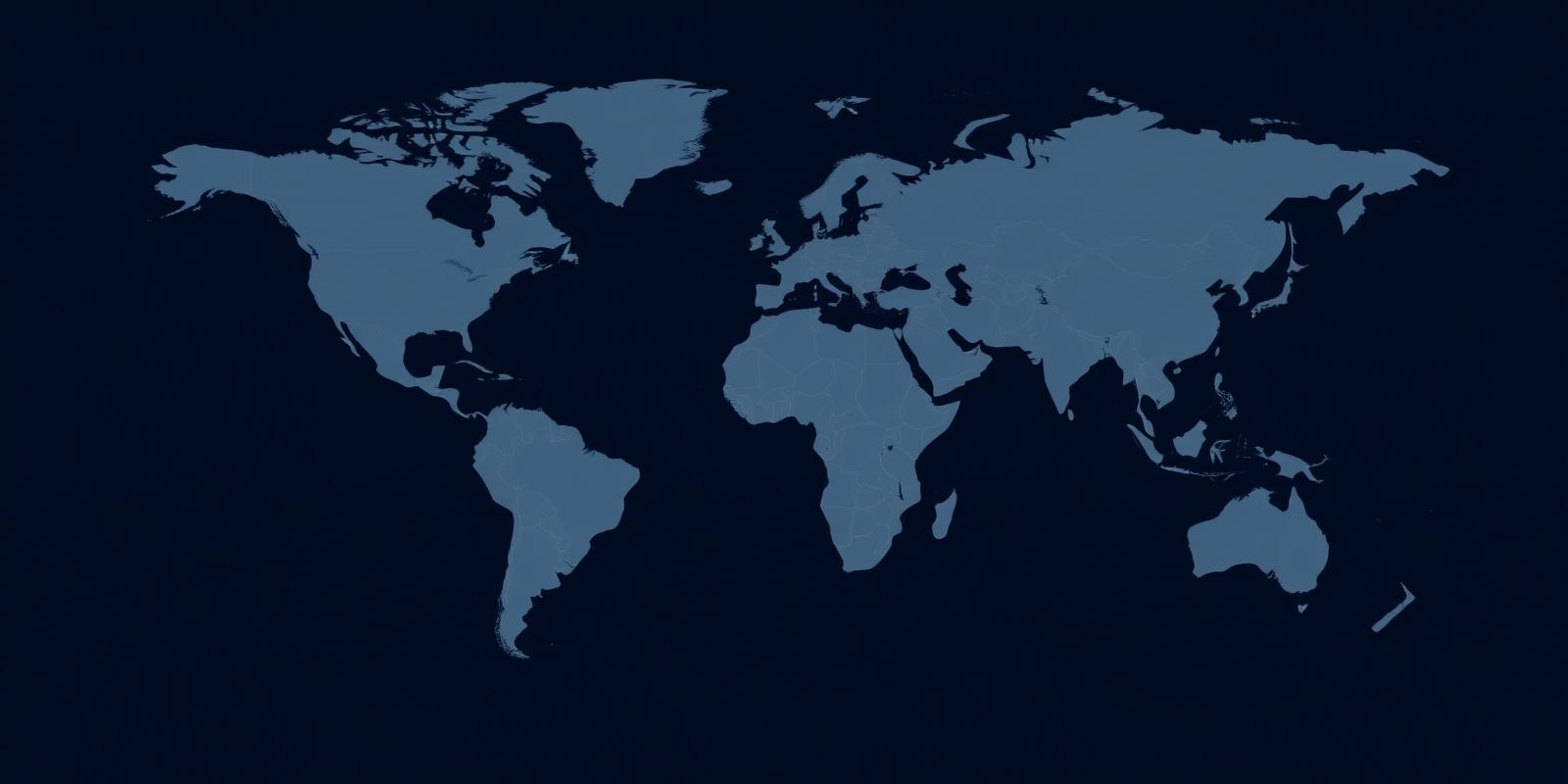 World map showing MSC Trading sourcing and destination markets